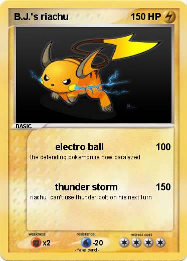 Pokemon B.J.'s riachu