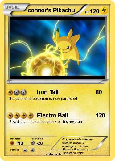 Pokemon connor's Pikachu