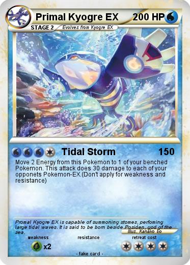 Pokemon Primal Kyogre EX