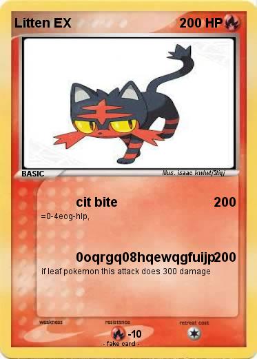 Pokemon Litten EX