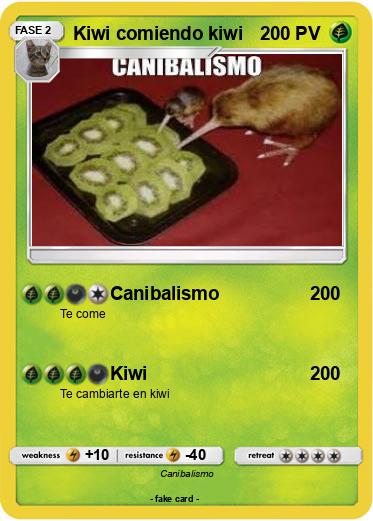 Pokemon Kiwi comiendo kiwi