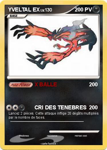 Pokemon YVELTAL EX