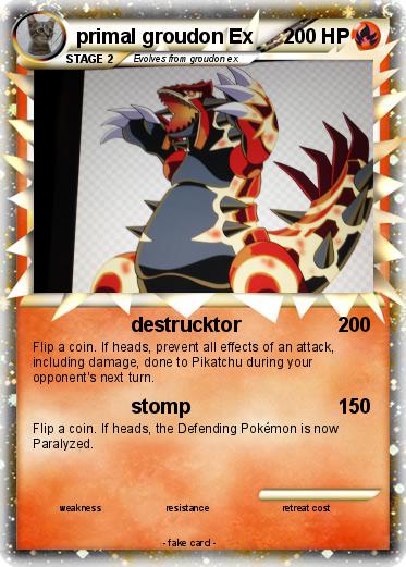 Pokemon primal groudon Ex