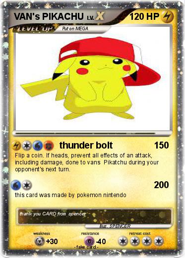 Pokemon VAN's PIKACHU