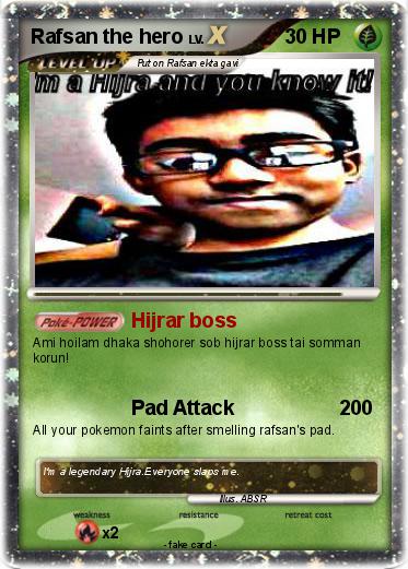 Pokemon Rafsan the hero