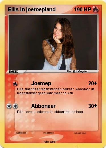 Pokemon Ellis in joetoepland