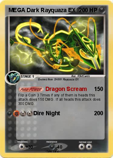 Pokemon MEGA Dark Rayquaza EX