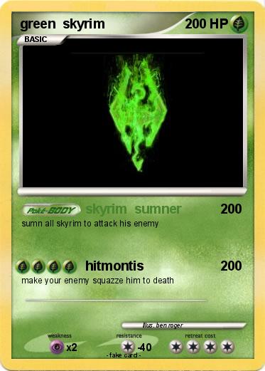 Pokemon green  skyrim