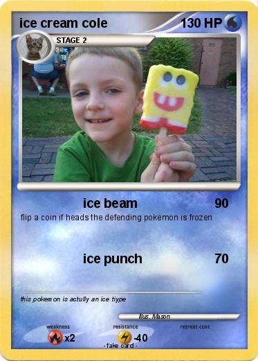 Pokemon ice cream cole