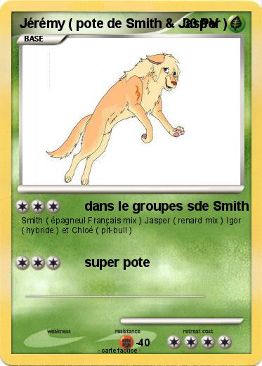 Pokemon Jérémy ( pote de Smith & Jasper )
