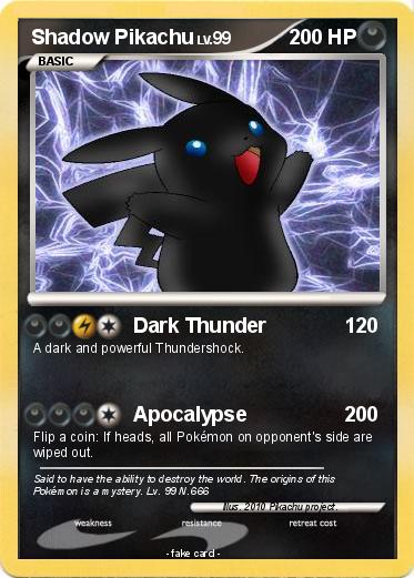 Pokemon Shadow Pikachu
