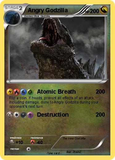 Pokemon Angry Godzilla