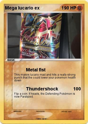 Pokemon Mega lucario ex