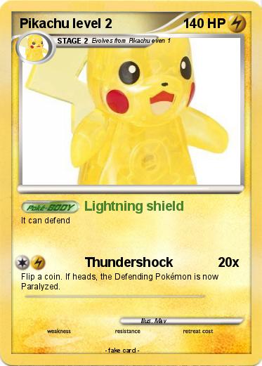 Pokemon Pikachu level 2