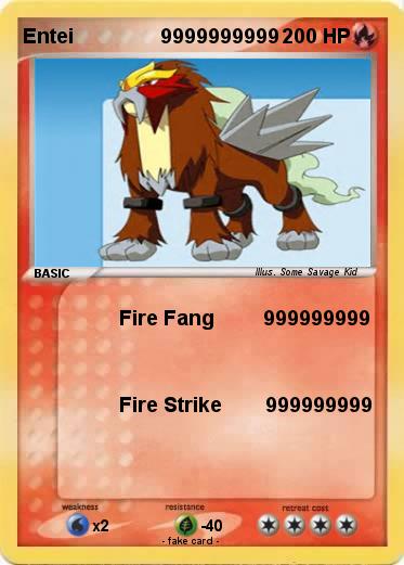 Pokemon Entei                9999999999
