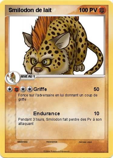 Pokemon Smilodon de lait