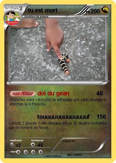 Pokemon tu est mort