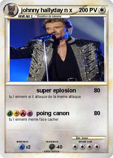 Pokemon johnny hallyday n x