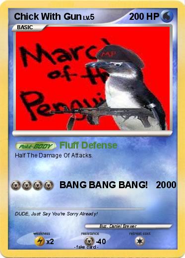 Pokemon Chick With Gun