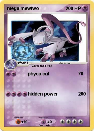 Pokemon mega mewtwo