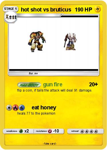 Pokemon hot shot vs bruticus