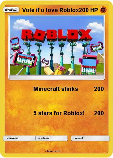 Pokemon Vote if u love Roblox