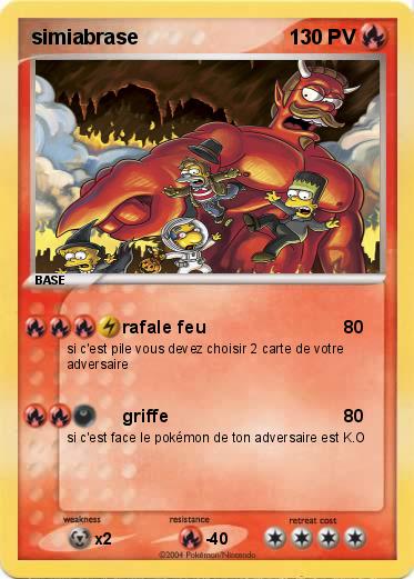 Pokemon simiabrase