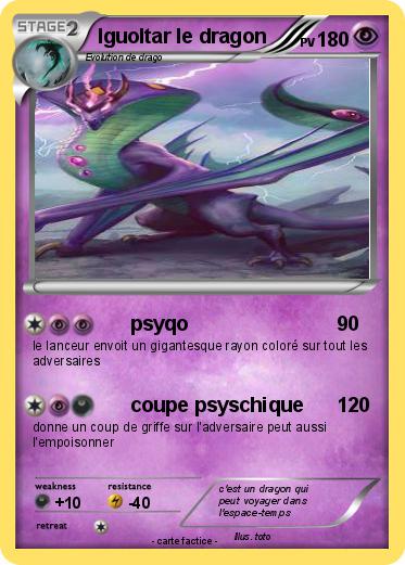 Pokemon Iguoltar le dragon