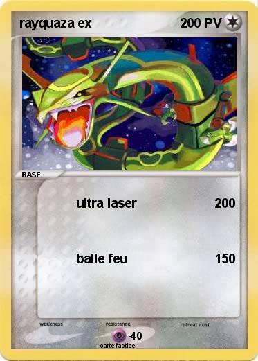 Pokemon rayquaza ex