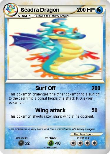 Pokemon Seadra Dragon