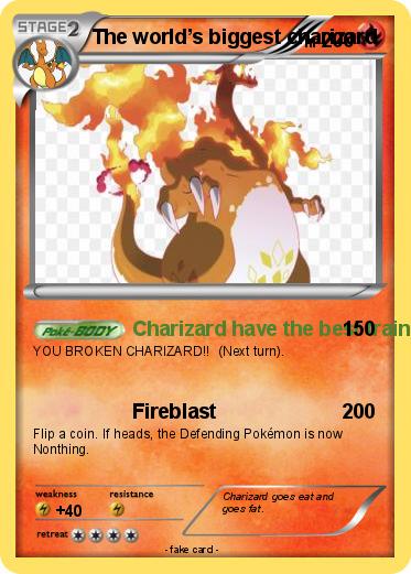 Pokemon The world’s biggest charizard