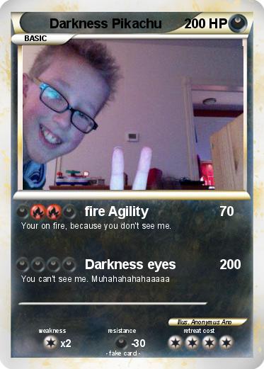 Pokemon Darkness Pikachu