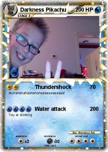 Pokemon Darkness Pikachu