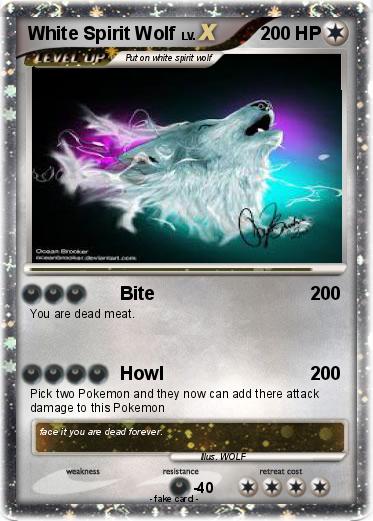 Pokemon White Spirit Wolf