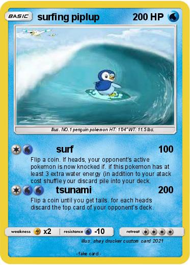 Pokemon surfing piplup