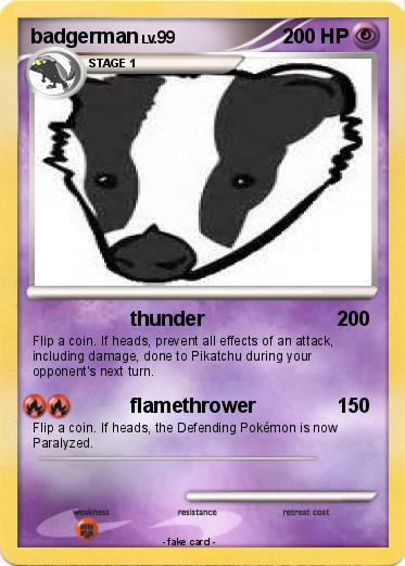 Pokemon badgerman
