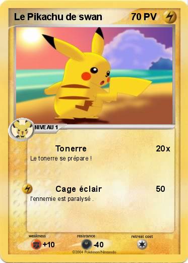 Pokemon Le Pikachu de swan 
