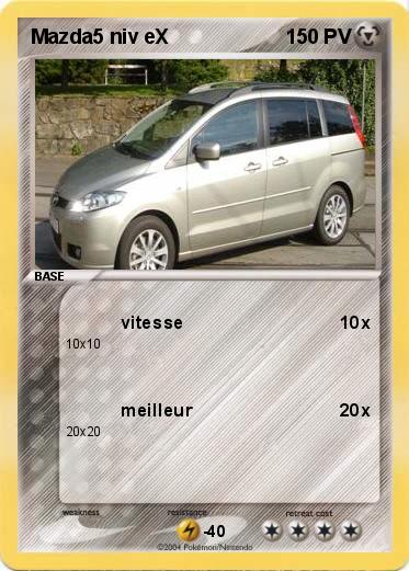 Pokemon Mazda5 niv eX