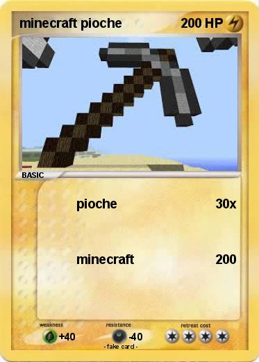 Pokemon minecraft pioche