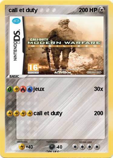 Pokemon call et duty