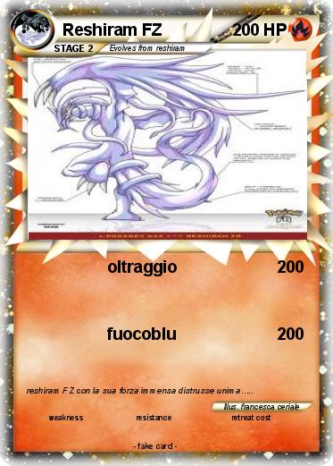 Pokemon Reshiram FZ