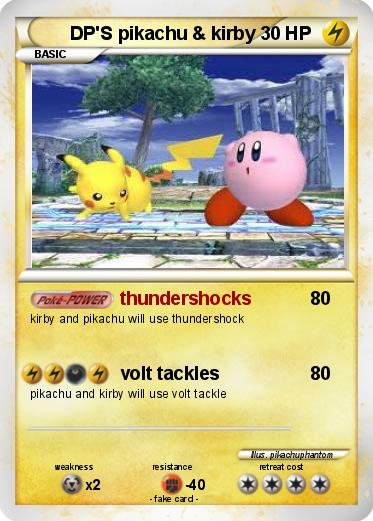Pokemon DP'S pikachu & kirby