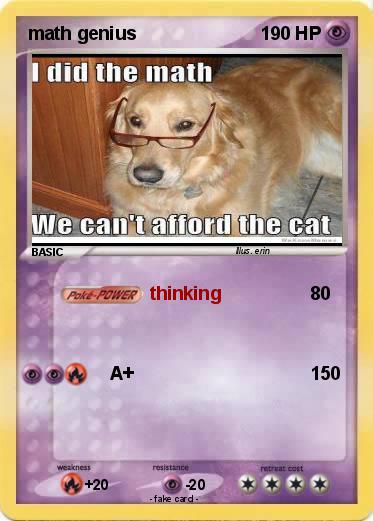 Pokemon math genius