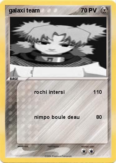 Pokemon galaxi team