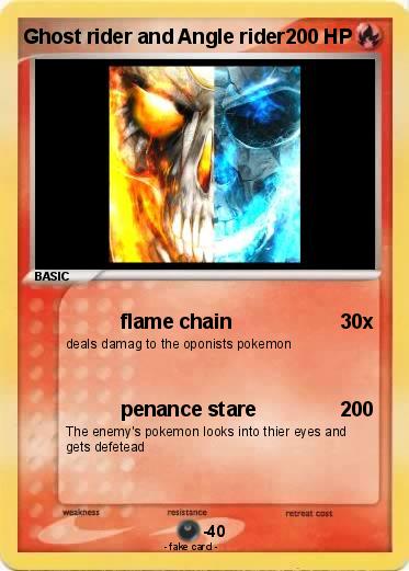 Pokemon Ghost rider and Angle rider
