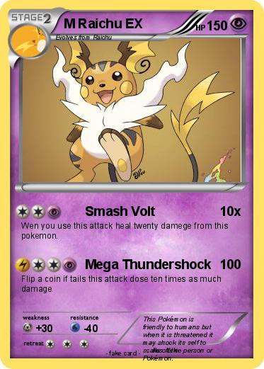 Pokemon M Raichu EX