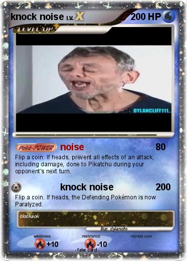 Pokemon knock noise