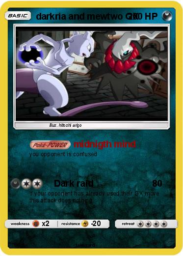 Pokemon darkria and mewtwo GX