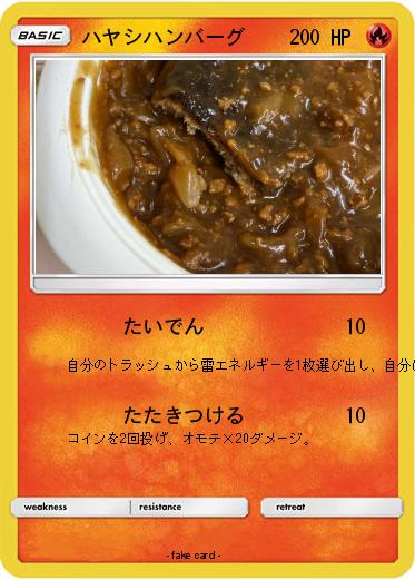 Pokemon ハヤシハンバーグ