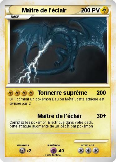 Pokemon Maître de l'éclair